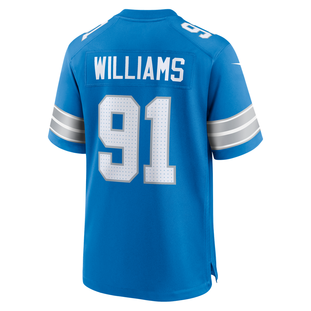 Men's Detroit Lions Tyleik Williams Blue Team