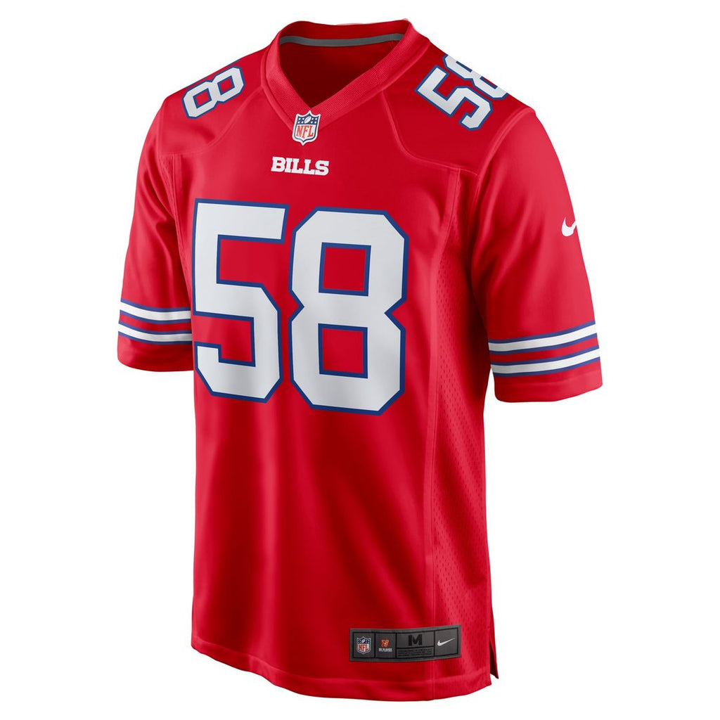 Men's Buffalo Bills Matt Milano Red Alternate