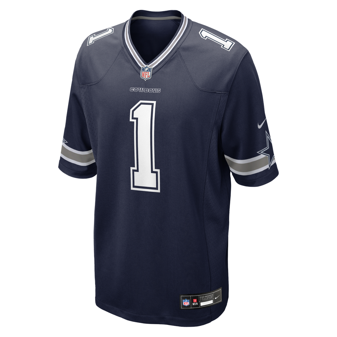 Men's Dallas Cowboys Number 1 Groom Navy