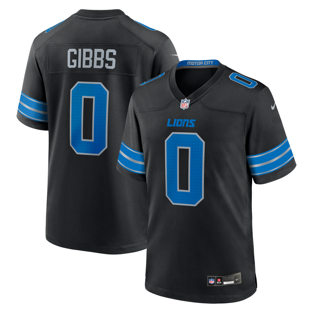 Men's Detroit Lions Jahmyr Gibbs Blue Game Player Jersey