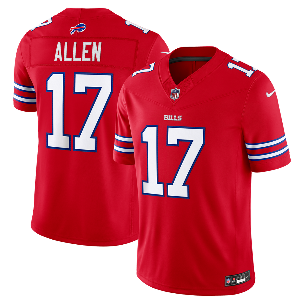 Men's Buffalo Bills Josh Allen Gray Nickel City Vapor F.U.S.E. Stitched