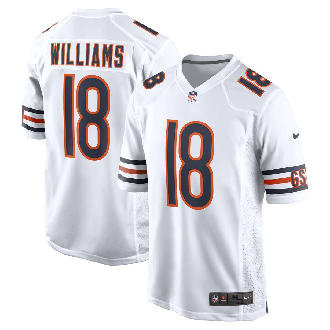 Men's Chicago Bears Caleb Williams White First Round Pick Player