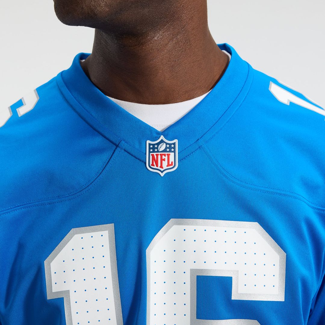 Men's Detroit Lions Jared Goff Blue