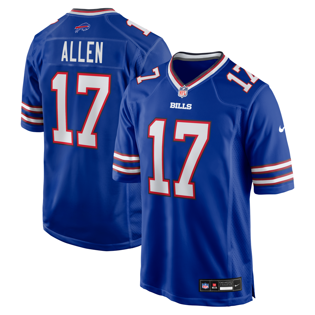 Men's Buffalo Bills Josh Allen White White Game Player Jersey
