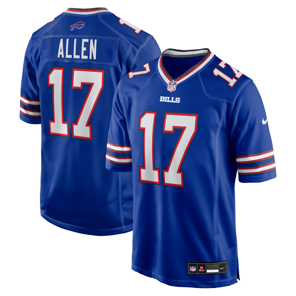 Men's Buffalo Bills Josh Allen Royal Team Game Player Jersey