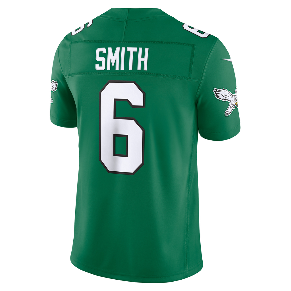 Men's Philadelphia Eagles DeVonta Smith Black Alternate Vapor F.U.S.E. Stitched