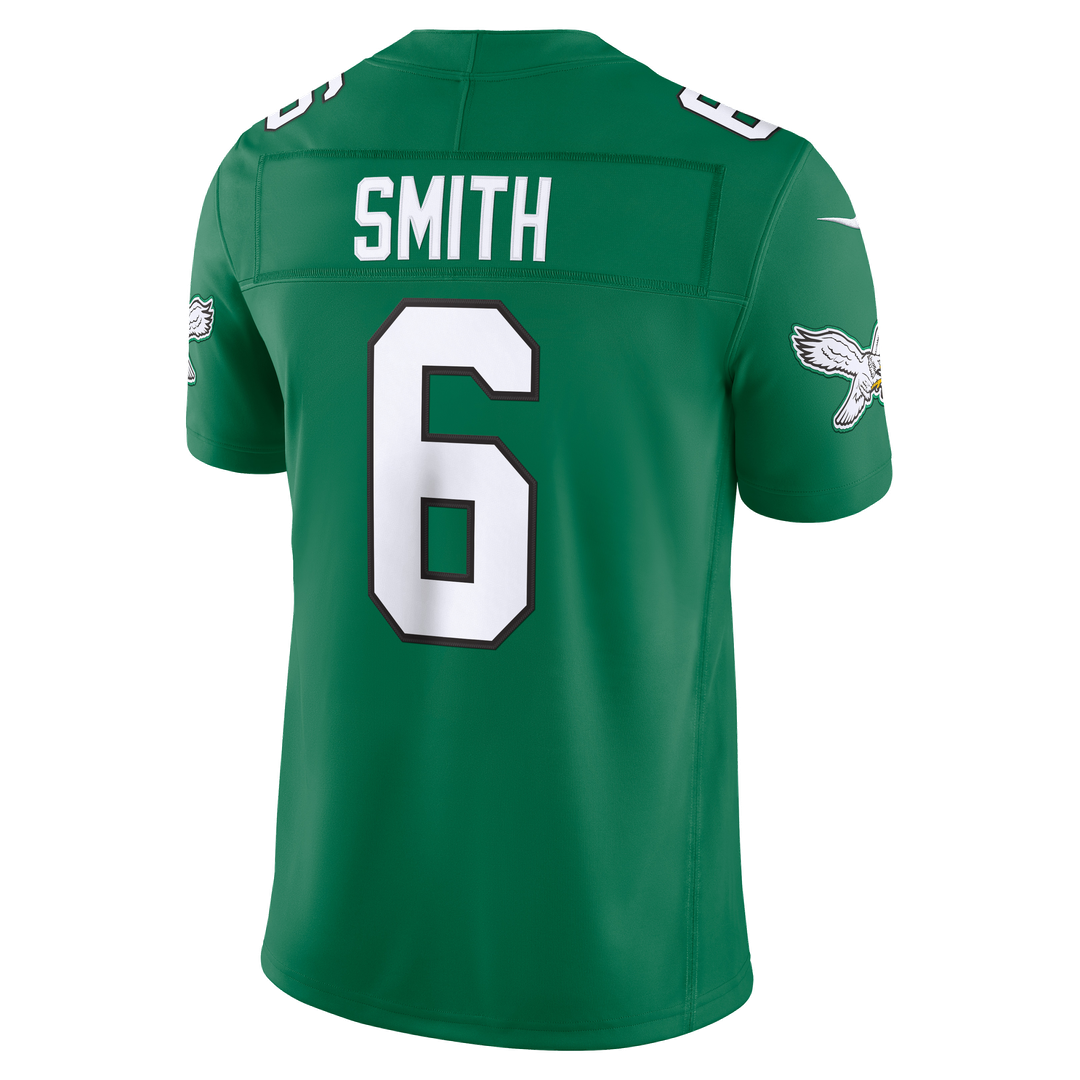 Men's Philadelphia Eagles DeVonta Smith Black Alternate Vapor F.U.S.E. Stitched