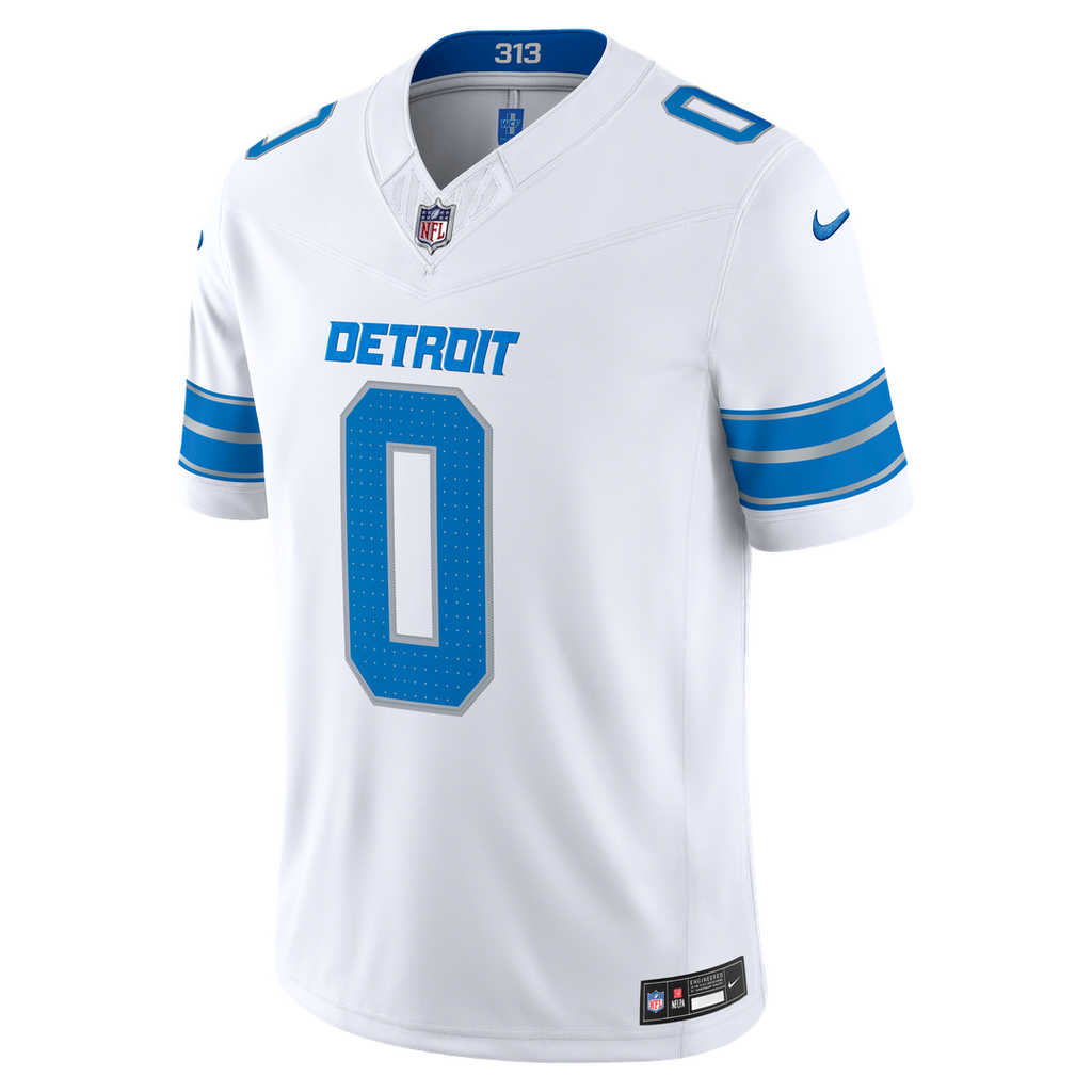 Men's Detroit Lions Jahmyr Gibbs Blue Team Vapor F.U.S.E. Stitched