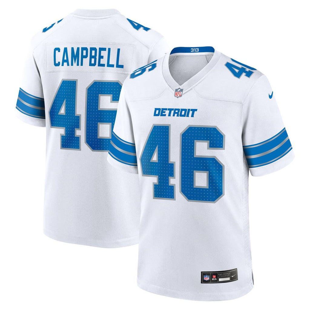 Men's Detroit Lions Jack Campbell Blue