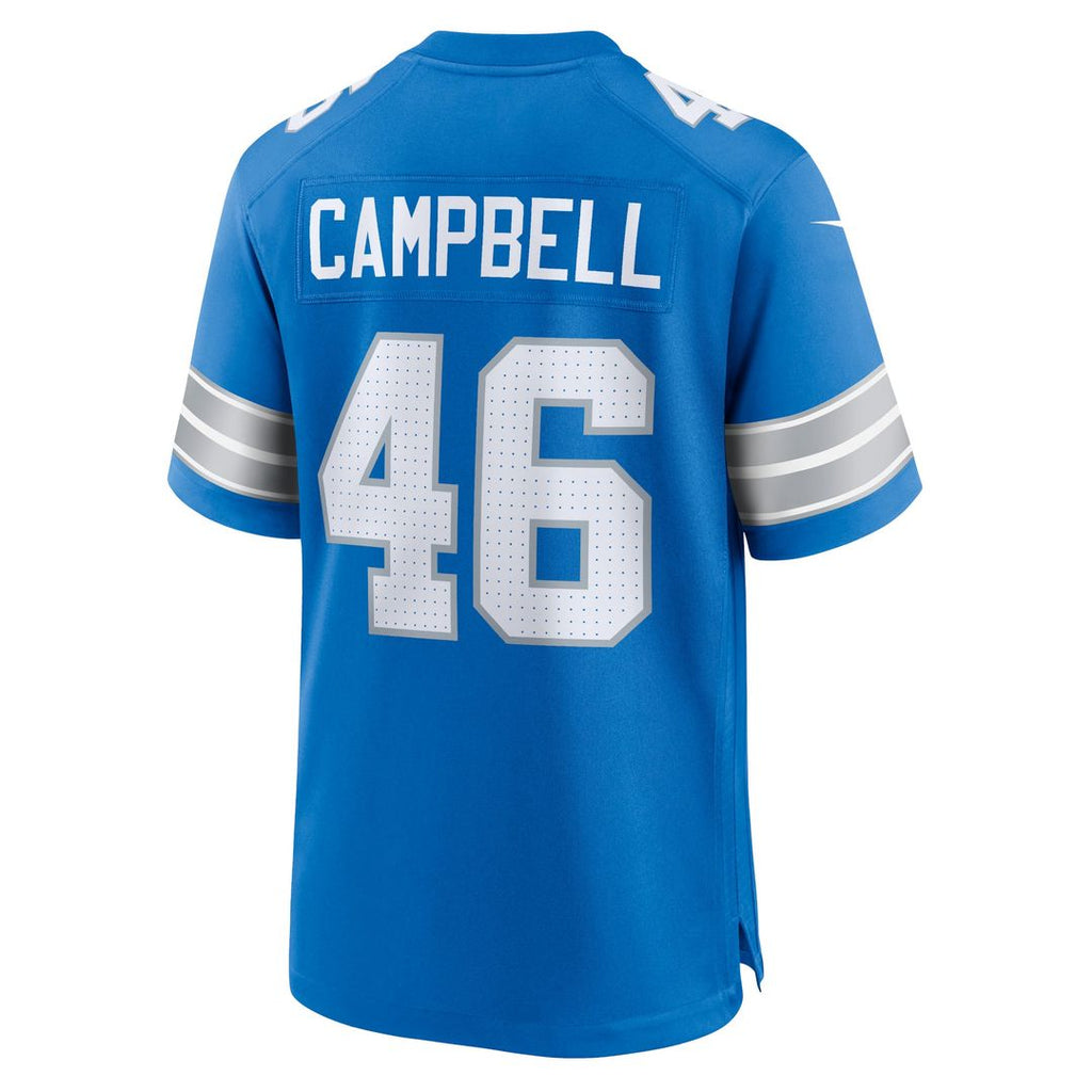 Men's Detroit Lions Jack Campbell Blue