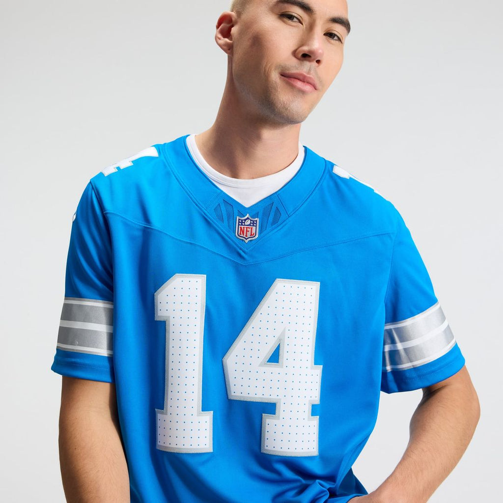Men's Detroit Lions Amon-Ra St. Brown White Vapor F.U.S.E. Stitched