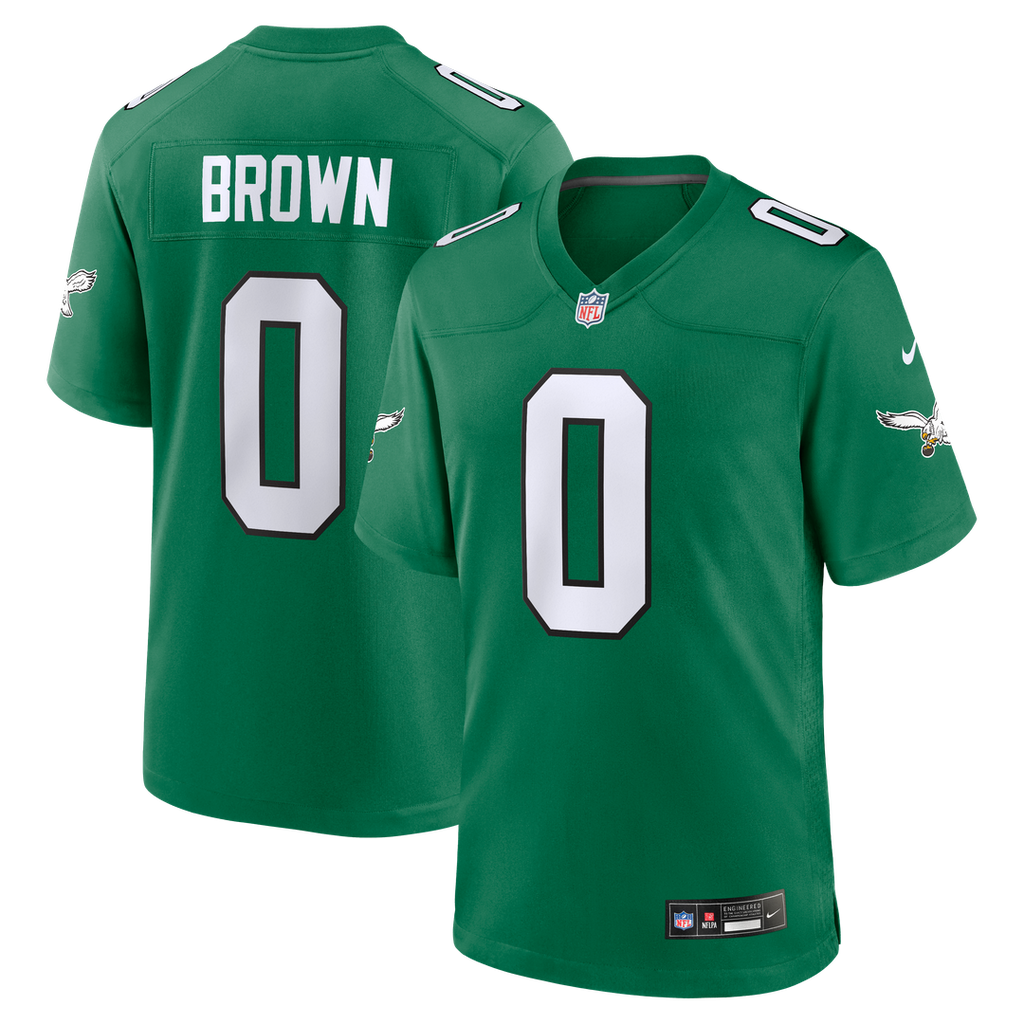 Men's Philadelphia Eagles Marquise Brown Kelly Green Alternate 2