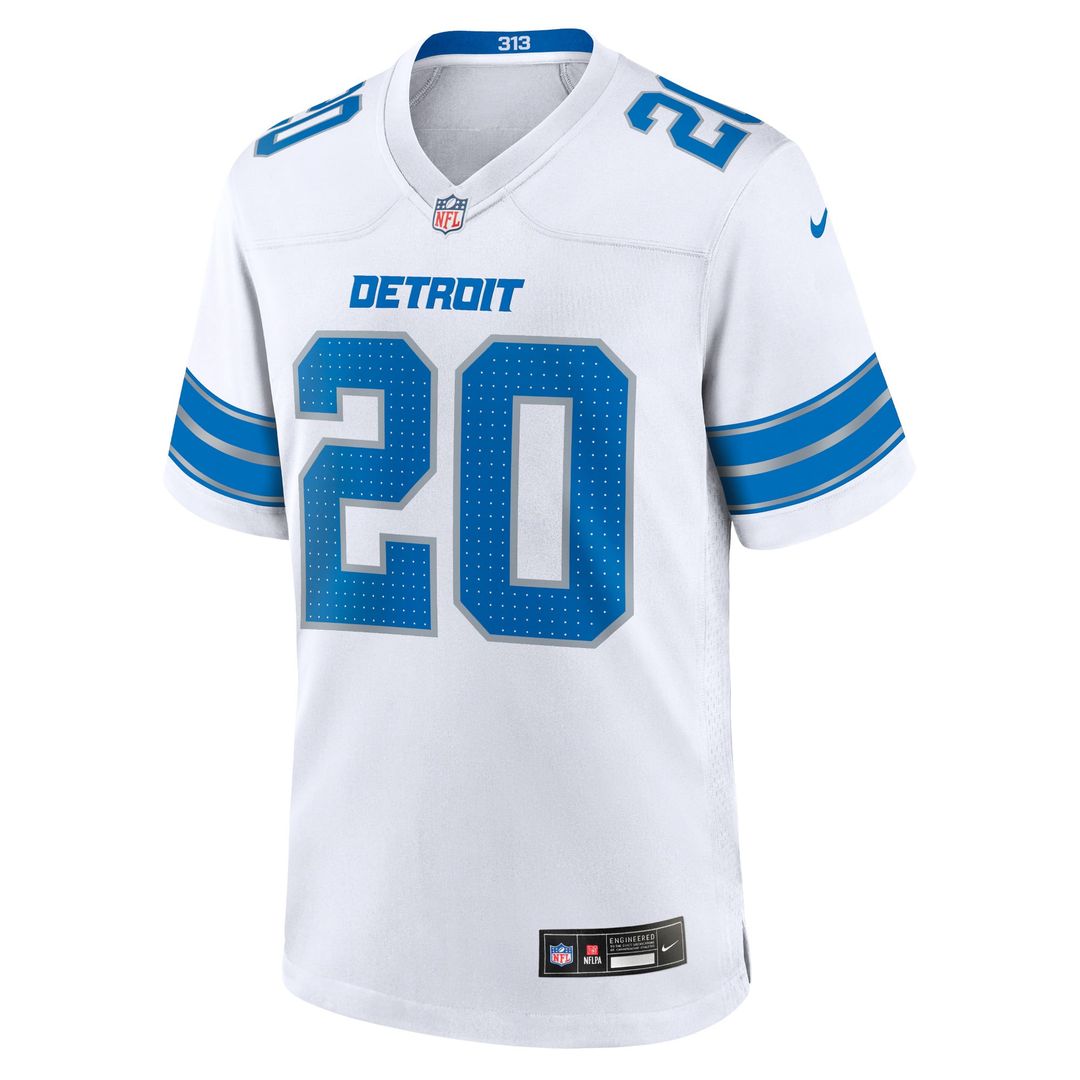 Men's Detroit Lions Barry Sanders Black 2nd Alternate Retired Player