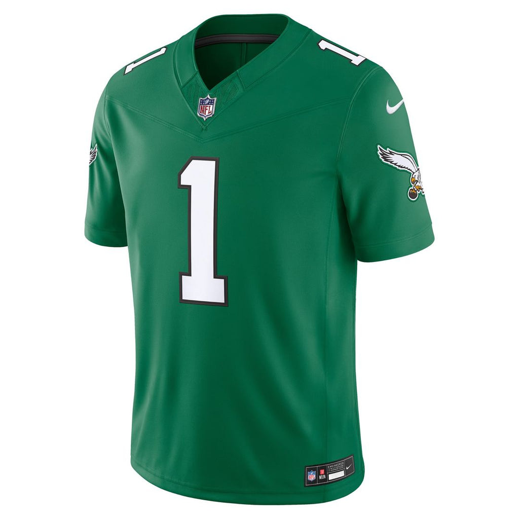 Men's Philadelphia Eagles Jalen Hurts White Vapor F.U.S.E. Stitched