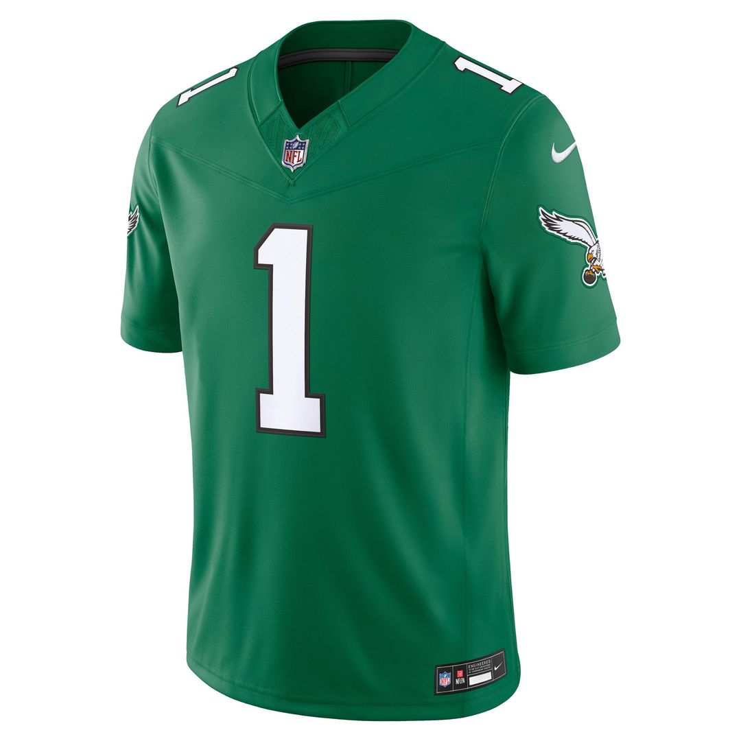 Men's Philadelphia Eagles Jalen Hurts White Vapor F.U.S.E. Stitched