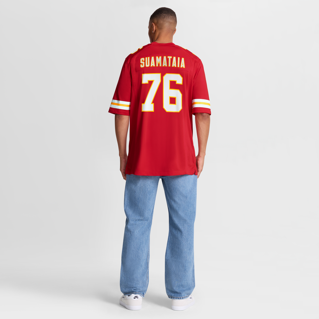 Men's Kansas City Chiefs Kingsley Suamataia Red