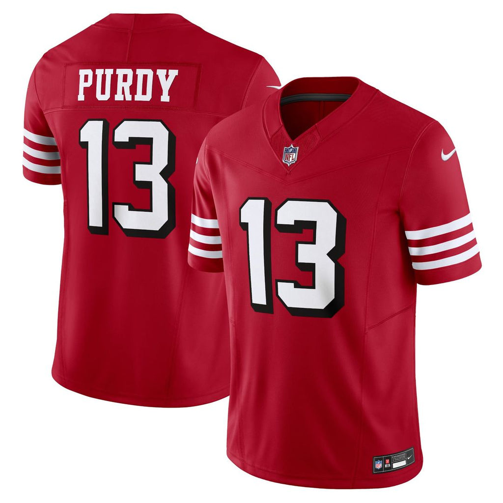 Men's San Francisco 49ers Brock Purdy White Vapor F.U.S.E.