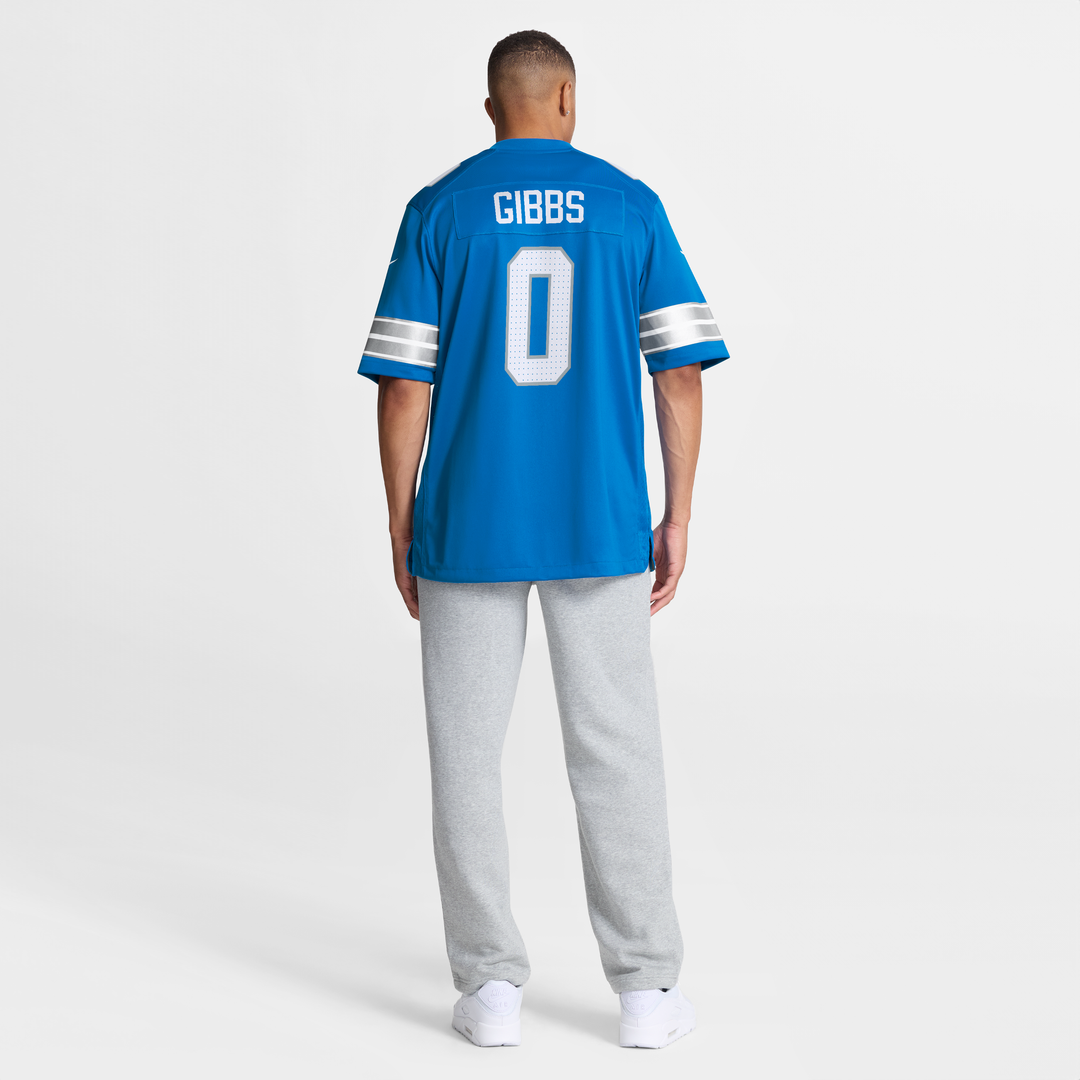 Men's Detroit Lions Jahmyr Gibbs White Game Player Jersey