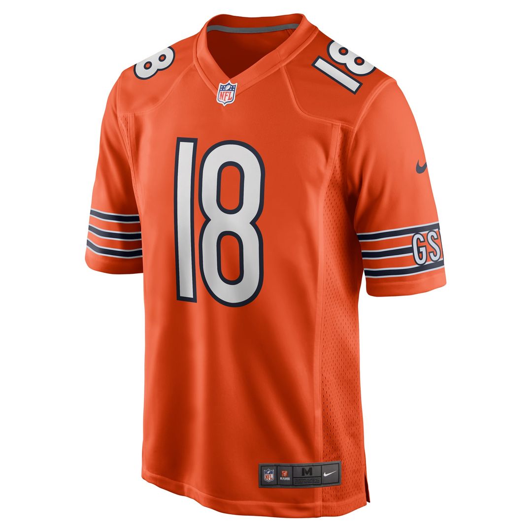 Men's Chicago Bears Caleb Williams Orange Alternate Player