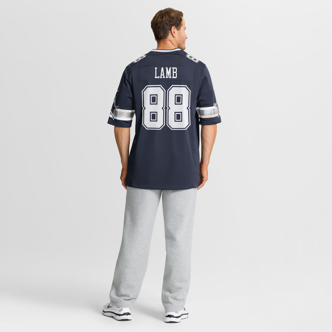 Men's Dallas Cowboys CeeDee Lamb White Game Team Jersey