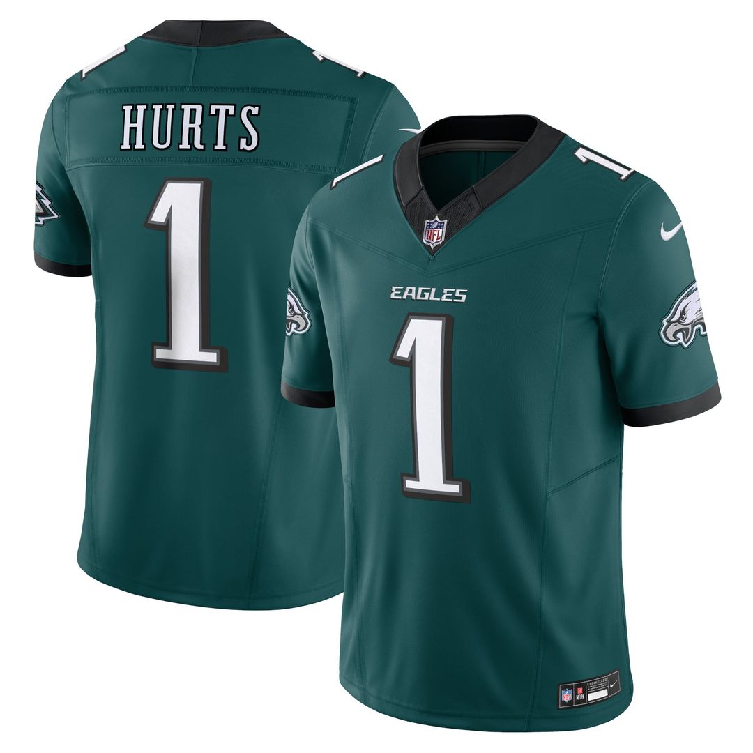 Men's Philadelphia Eagles Jalen Hurts Black Alternate Vapor F.U.S.E.