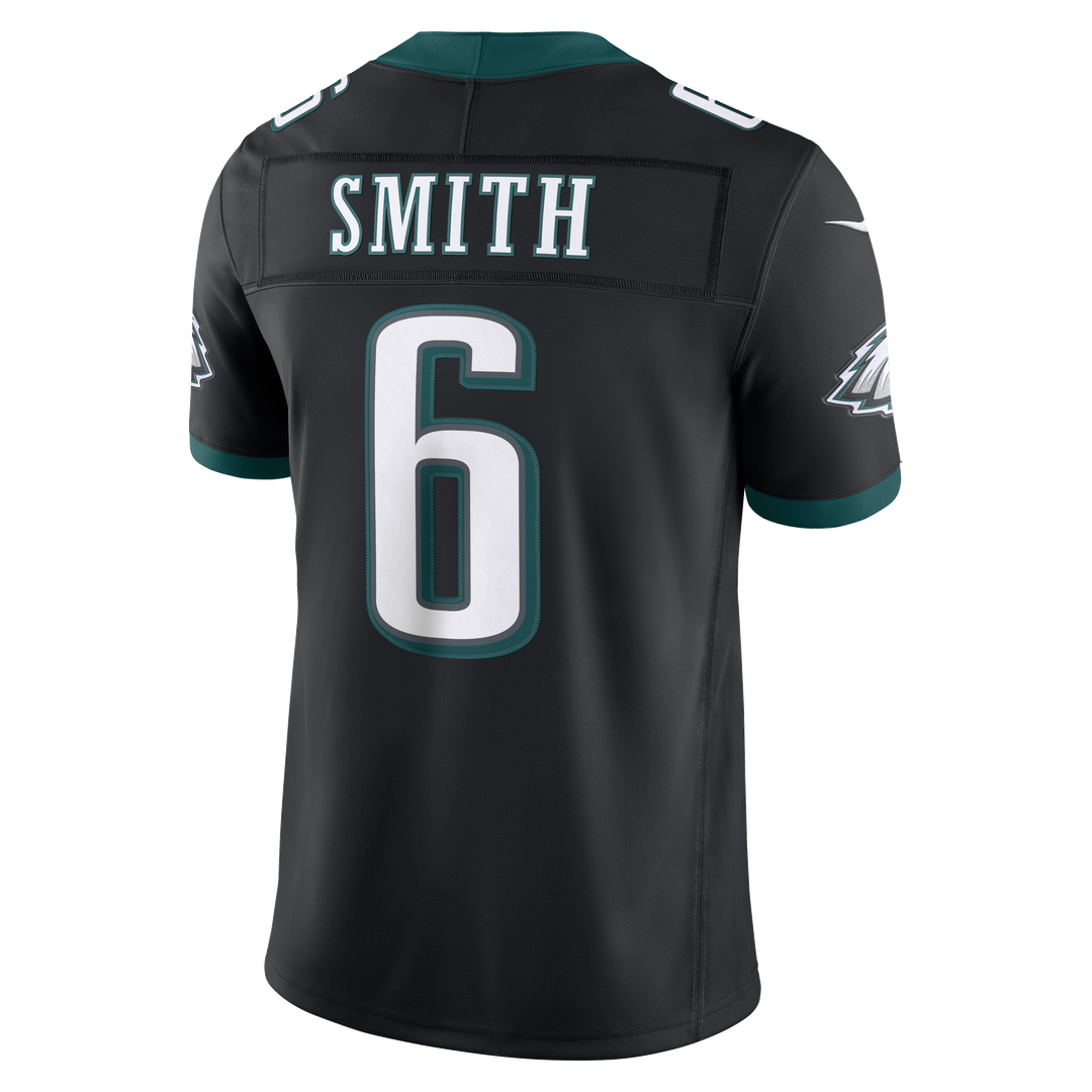 Men's Philadelphia Eagles DeVonta Smith Black Alternate Vapor F.U.S.E. Stitched