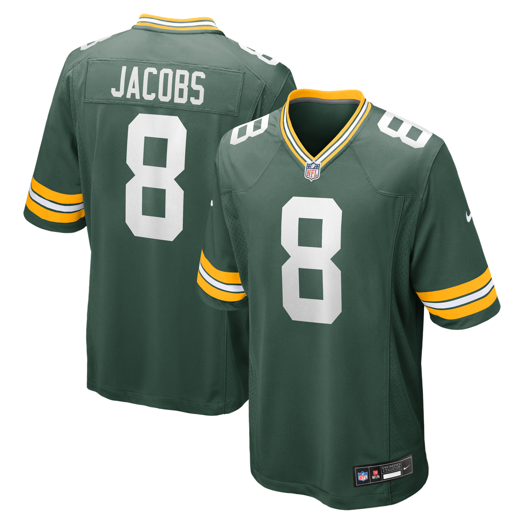 Men's Green Bay Packers Josh Jacobs Green Team
