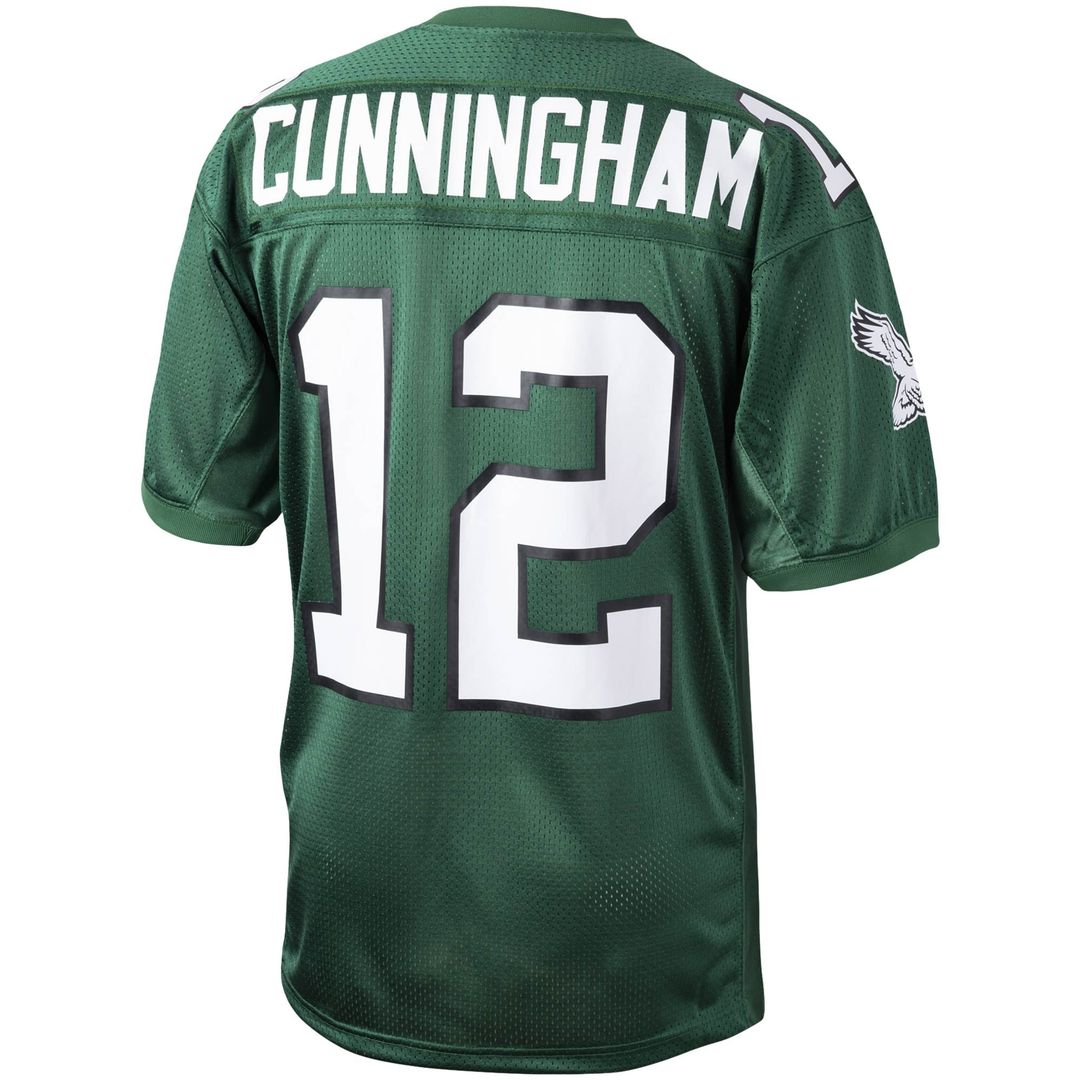 Men's Philadelphia Eagles 1994 Randall Cunningham White Authentic Throwback Retired Player Jersey