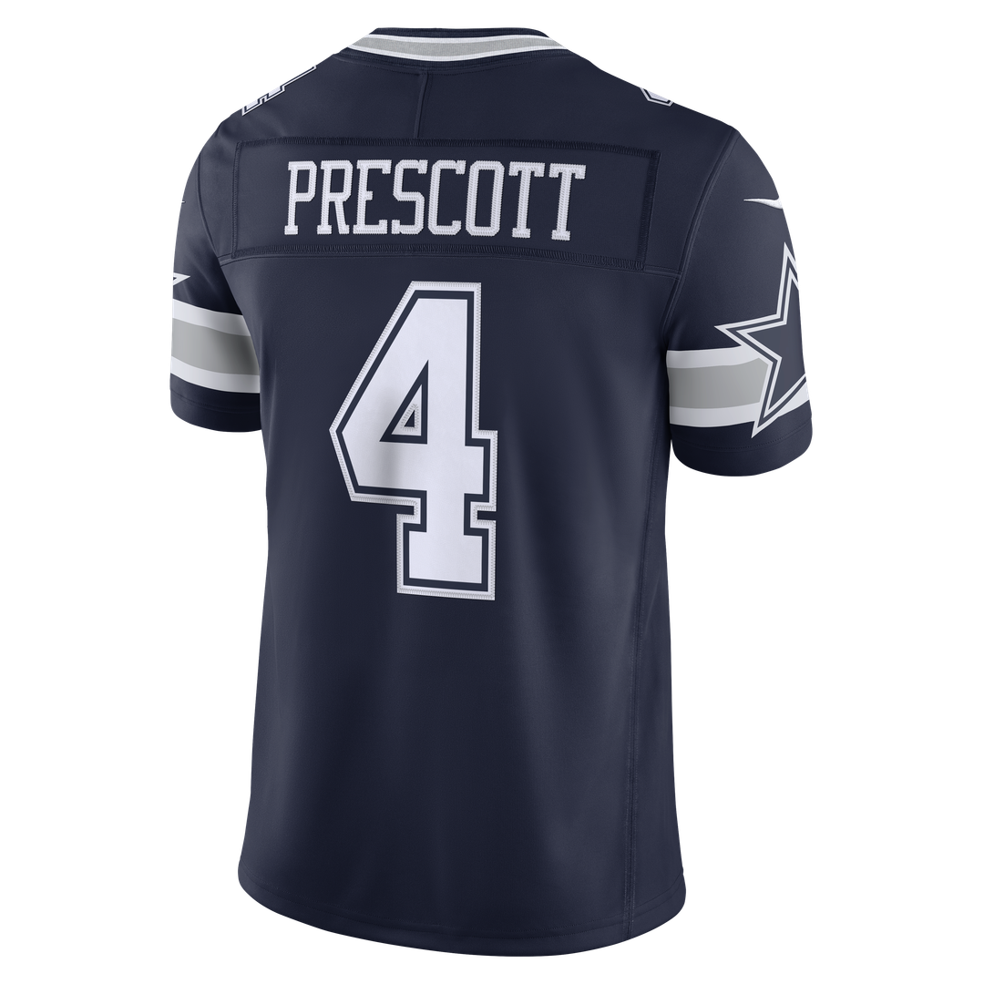 Men's Dallas Cowboys Dak Prescott Navy Team Vapor F.U.S.E. Stitched
