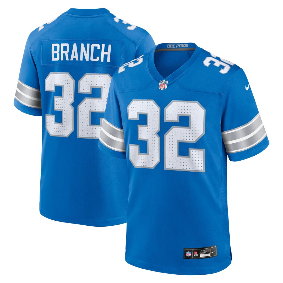 Men's Detroit Lions Brian Branch Black Alternate