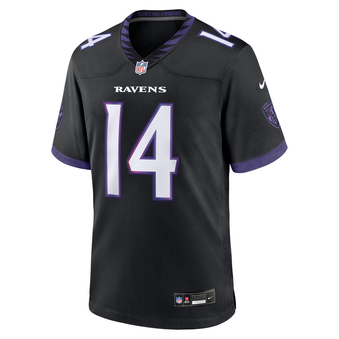 Men's Baltimore Ravens Kyle Hamilton Black Alternate