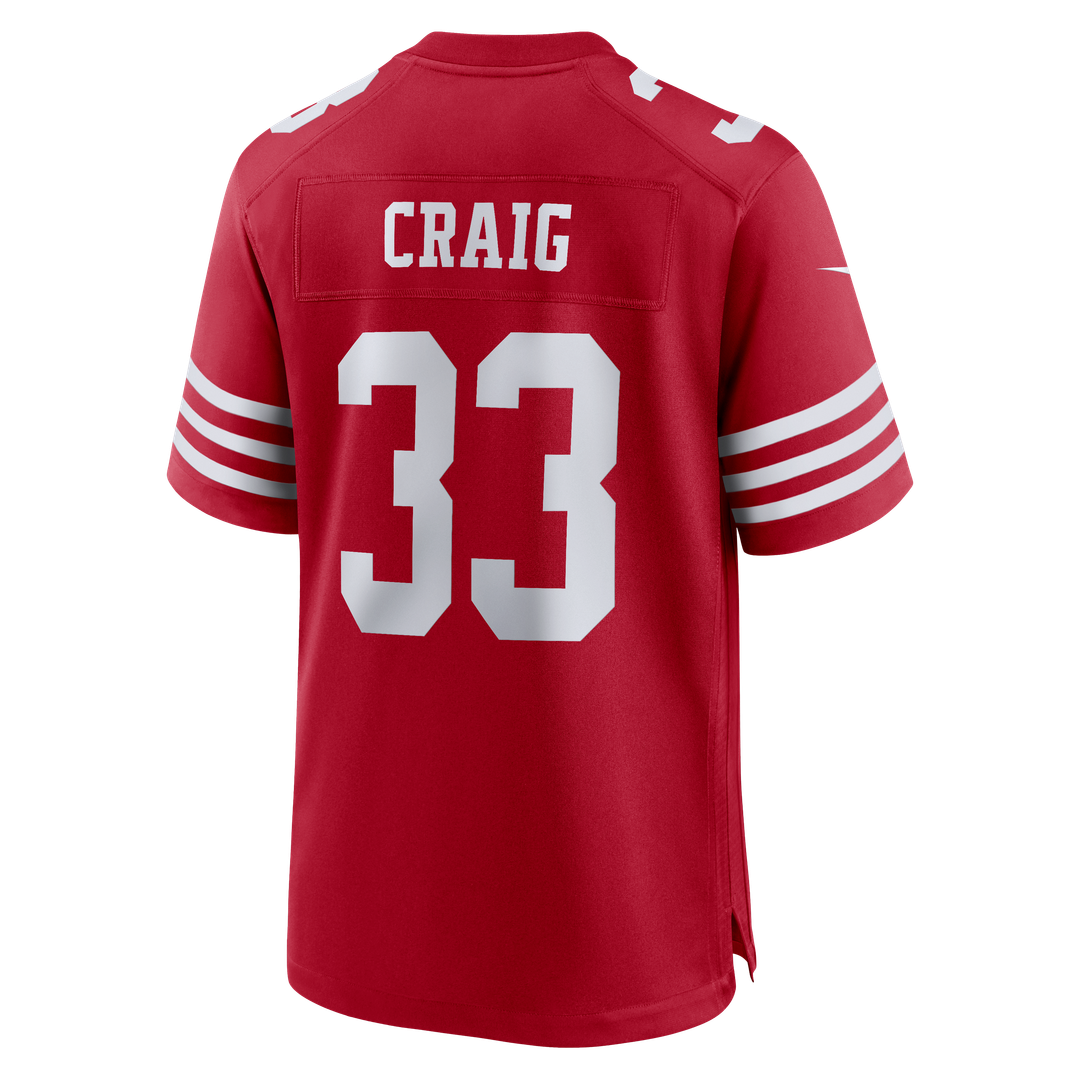 Men's San Francisco 49ers Roger Craig Scarlet Team Retired