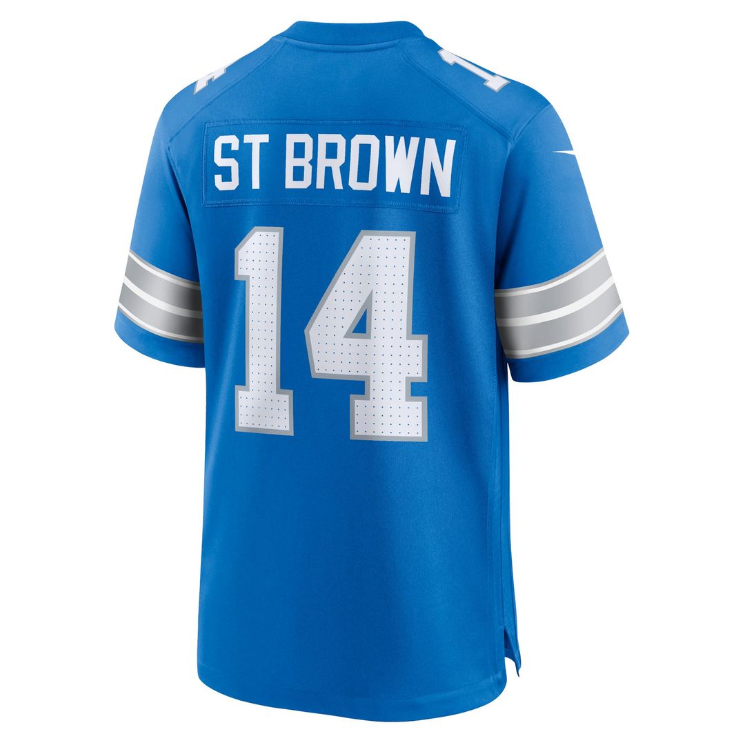Men's Detroit Lions Amon-Ra St. Brown Blue