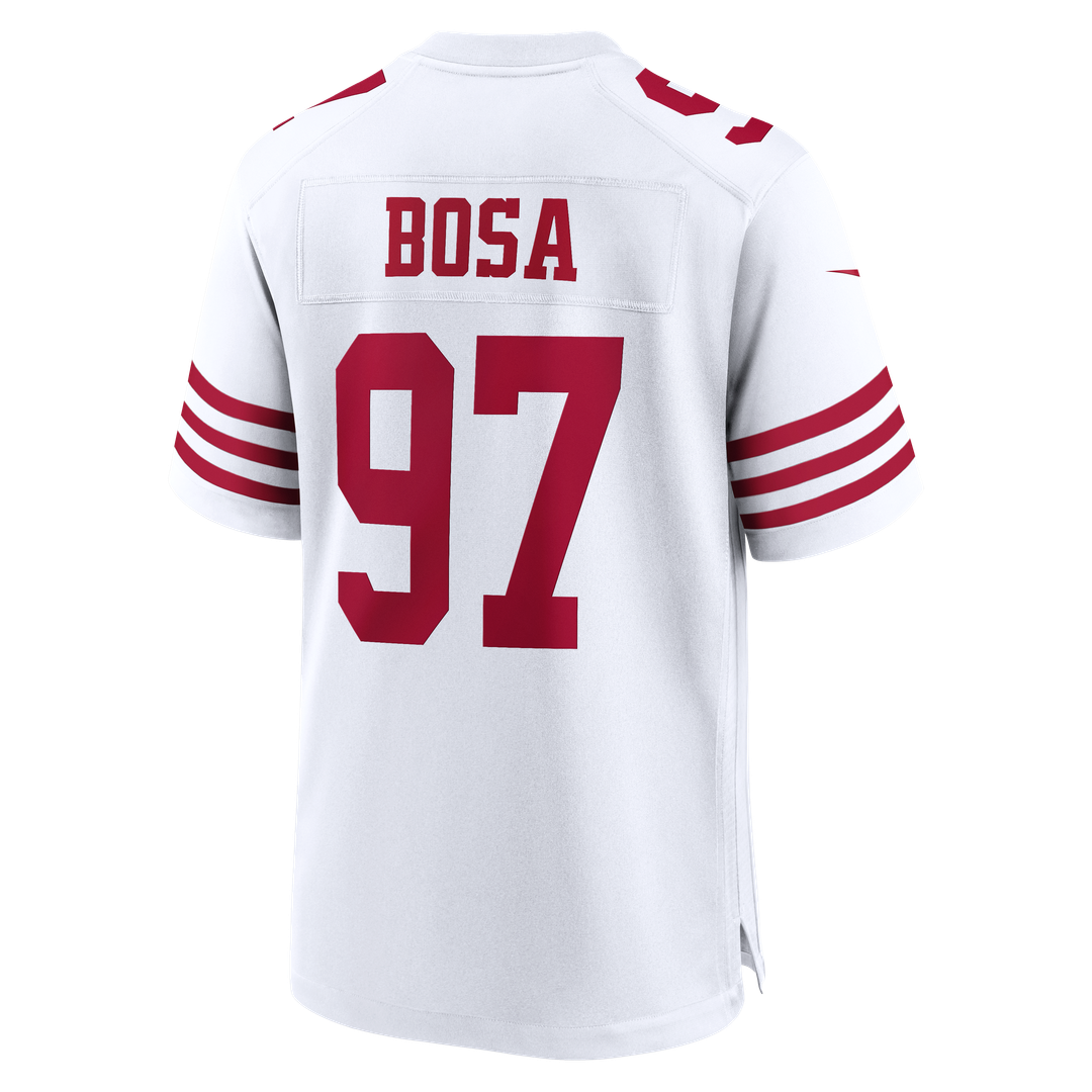 Men's San Francisco 49ers Nick Bosa Scarlet 80th Anniversary