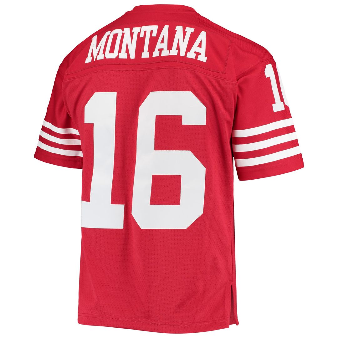 Men's San Francisco 49ers Joe Montana White 1990 Legacy Replica Jersey