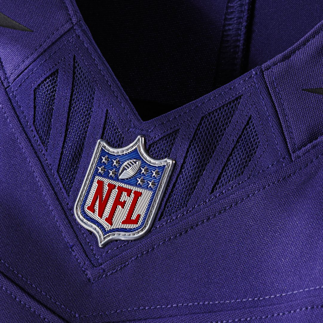 Men's Baltimore Ravens Lamar Jackson Purple Team Vapor F.U.S.E. Stitched