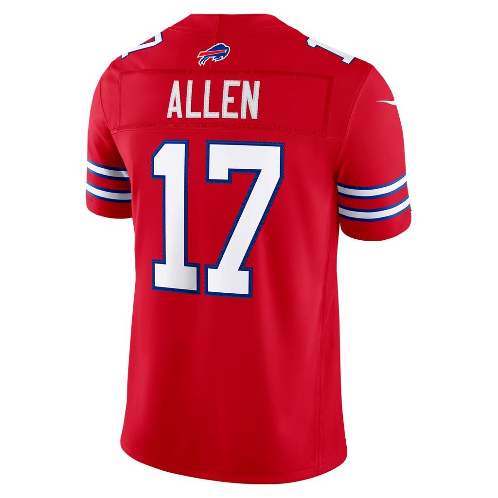 Men's Buffalo Bills Josh Allen White Vapor F.U.S.E. Stitched