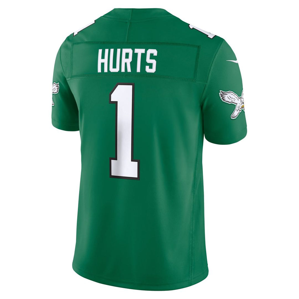 Men's Philadelphia Eagles Jalen Hurts White Vapor F.U.S.E. Stitched