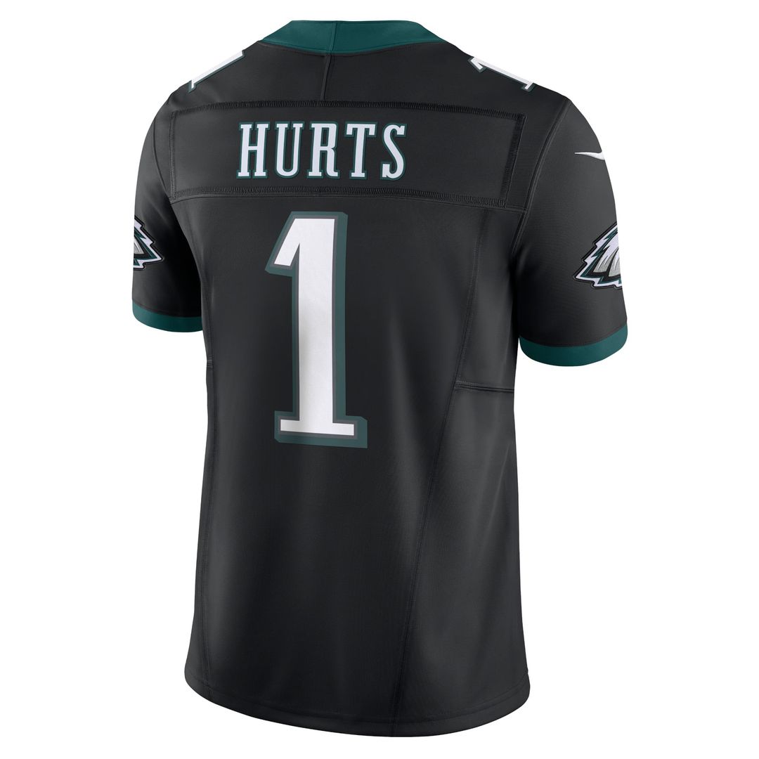 Men's Philadelphia Eagles Jalen Hurts Black Alternate Vapor F.U.S.E.