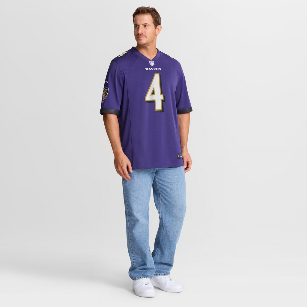 Men's Baltimore Ravens Zay Flowers Purple