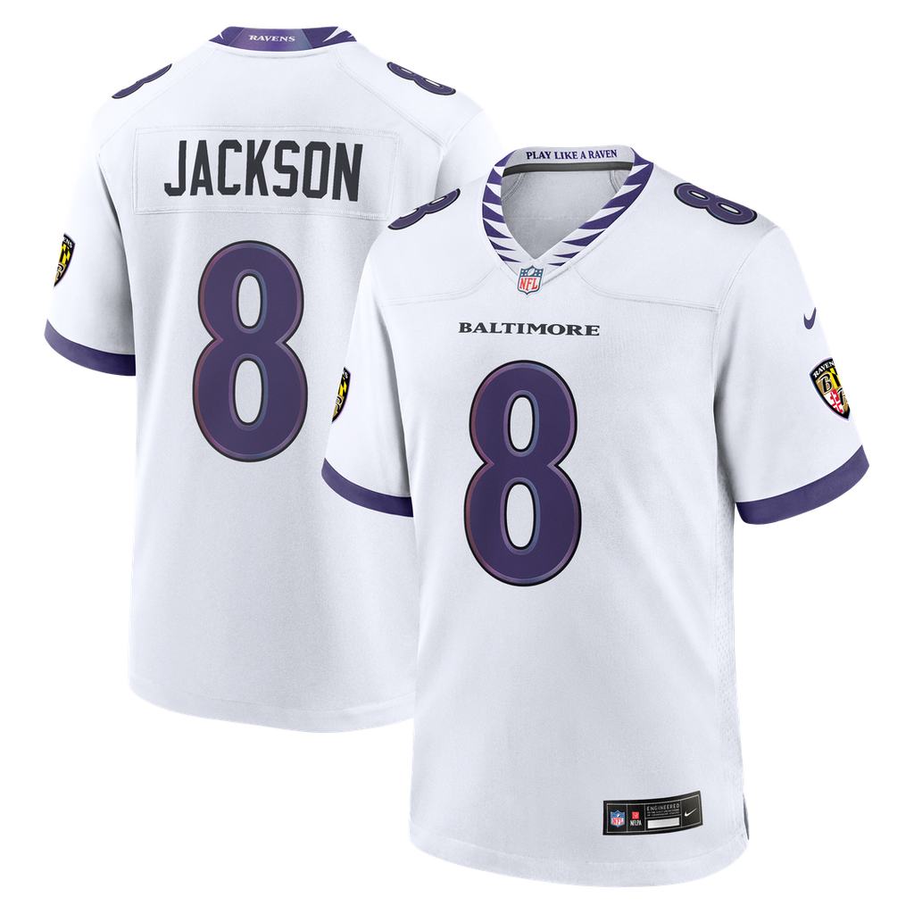 Men's Baltimore Ravens Lamar Jackson Purple Alternate