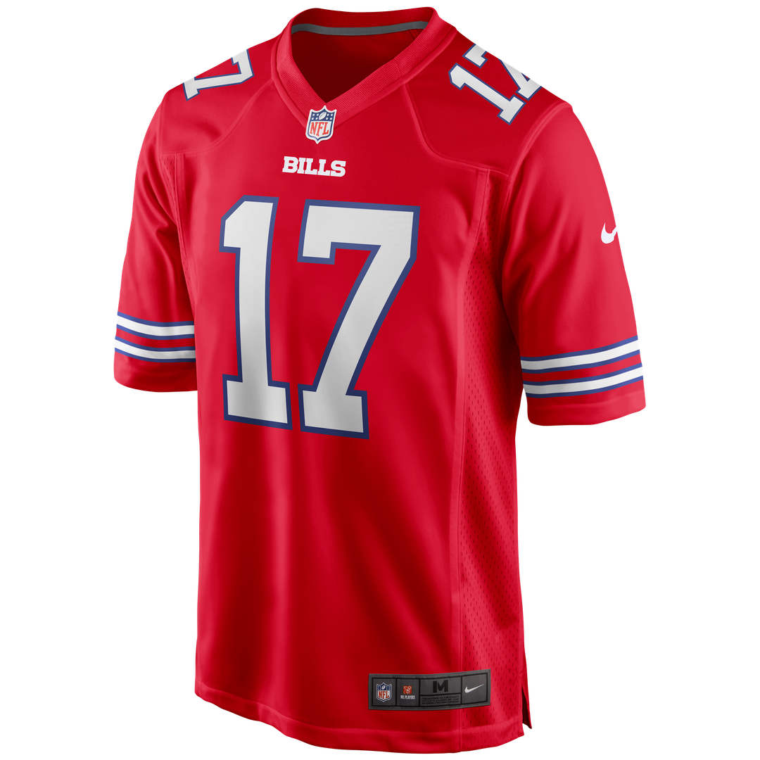 Men's Buffalo Bills Josh Allen White White Game Player Jersey