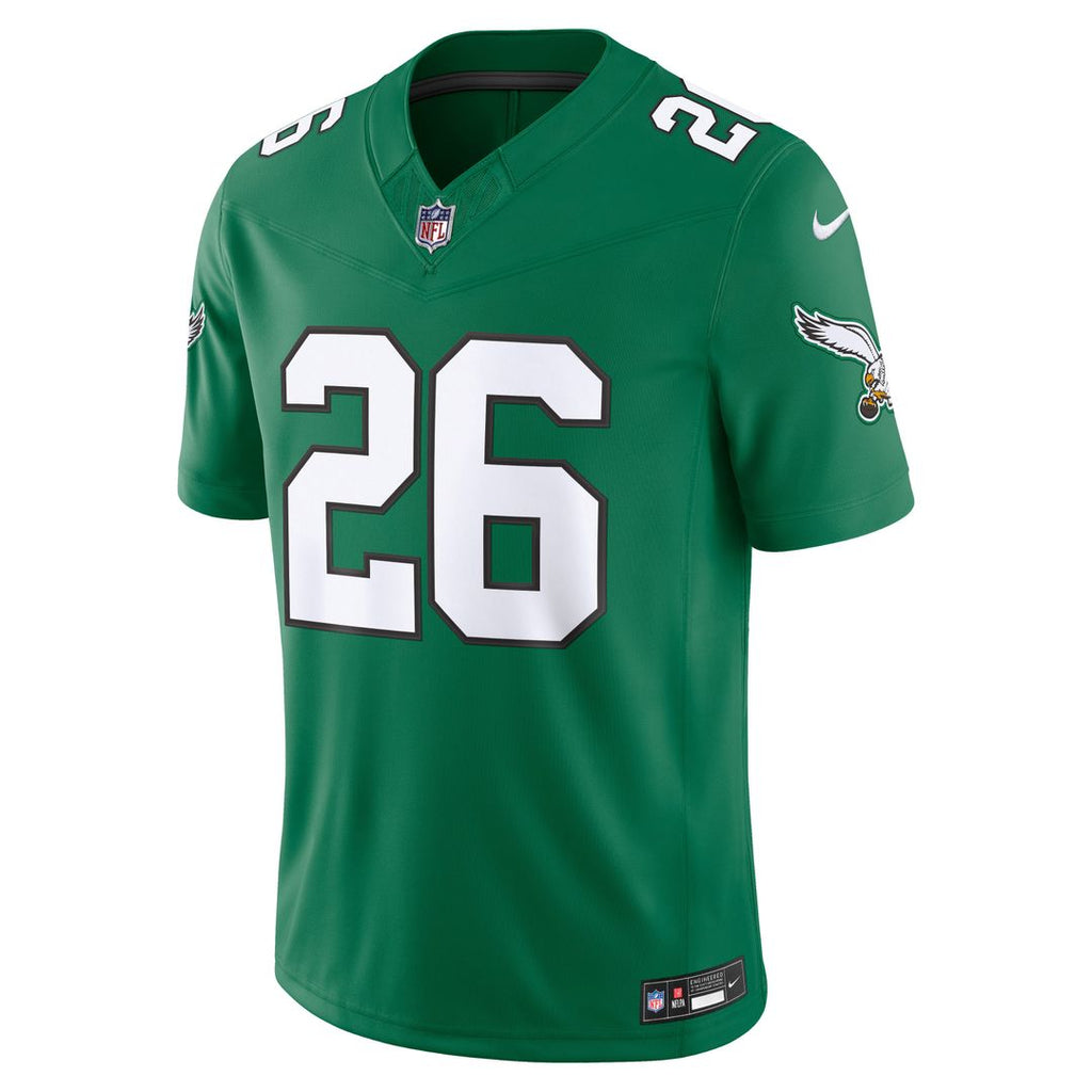 Men's Philadelphia Eagles Saquon Barkley Black Alternate Vapor F.U.S.E. Stitched