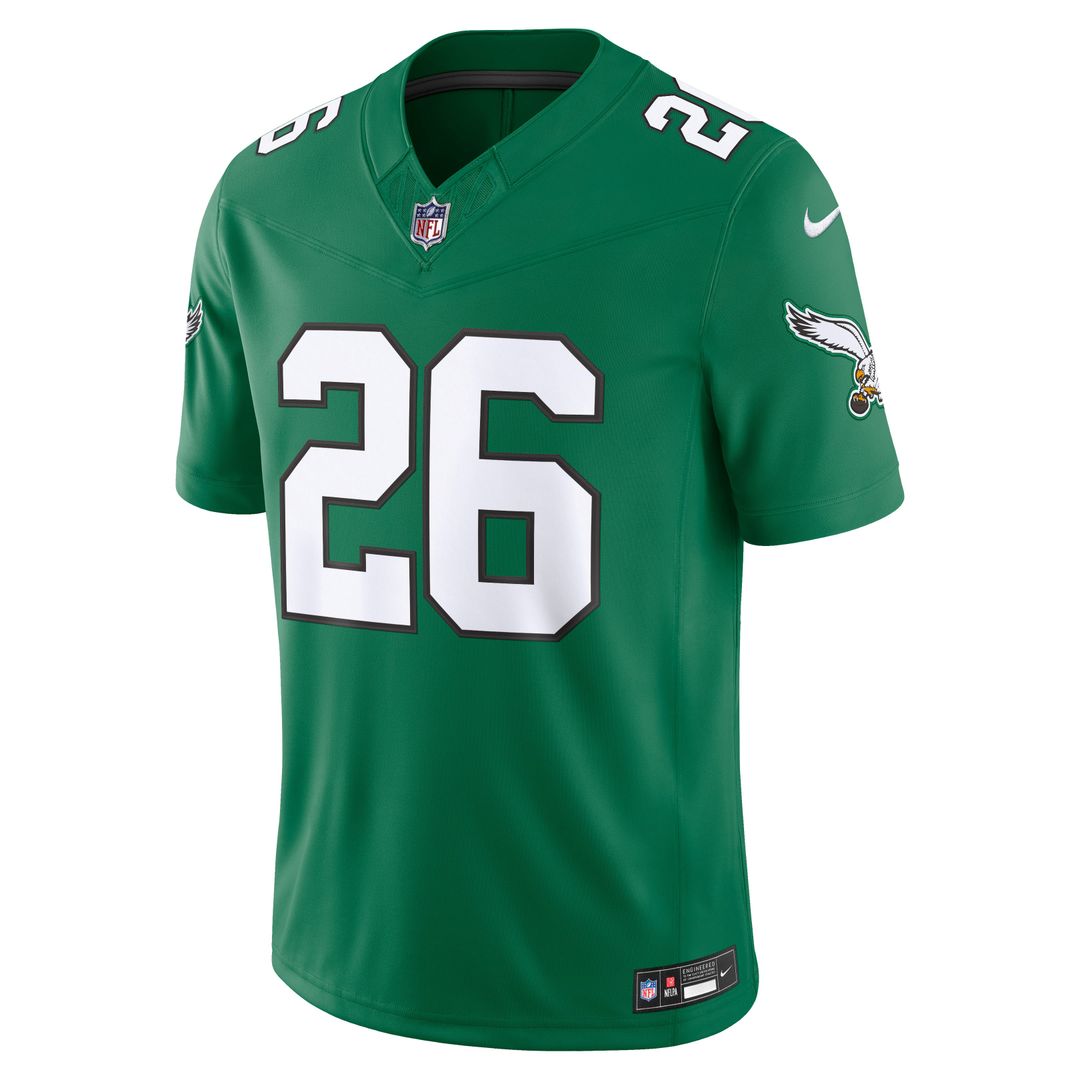 Men's Philadelphia Eagles Saquon Barkley Black Alternate Vapor F.U.S.E. Stitched