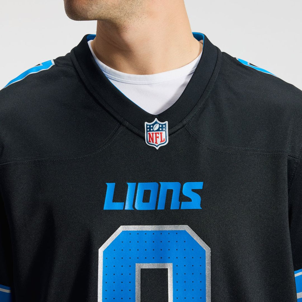 Men's Detroit Lions Jahmyr Gibbs White Game Player Jersey