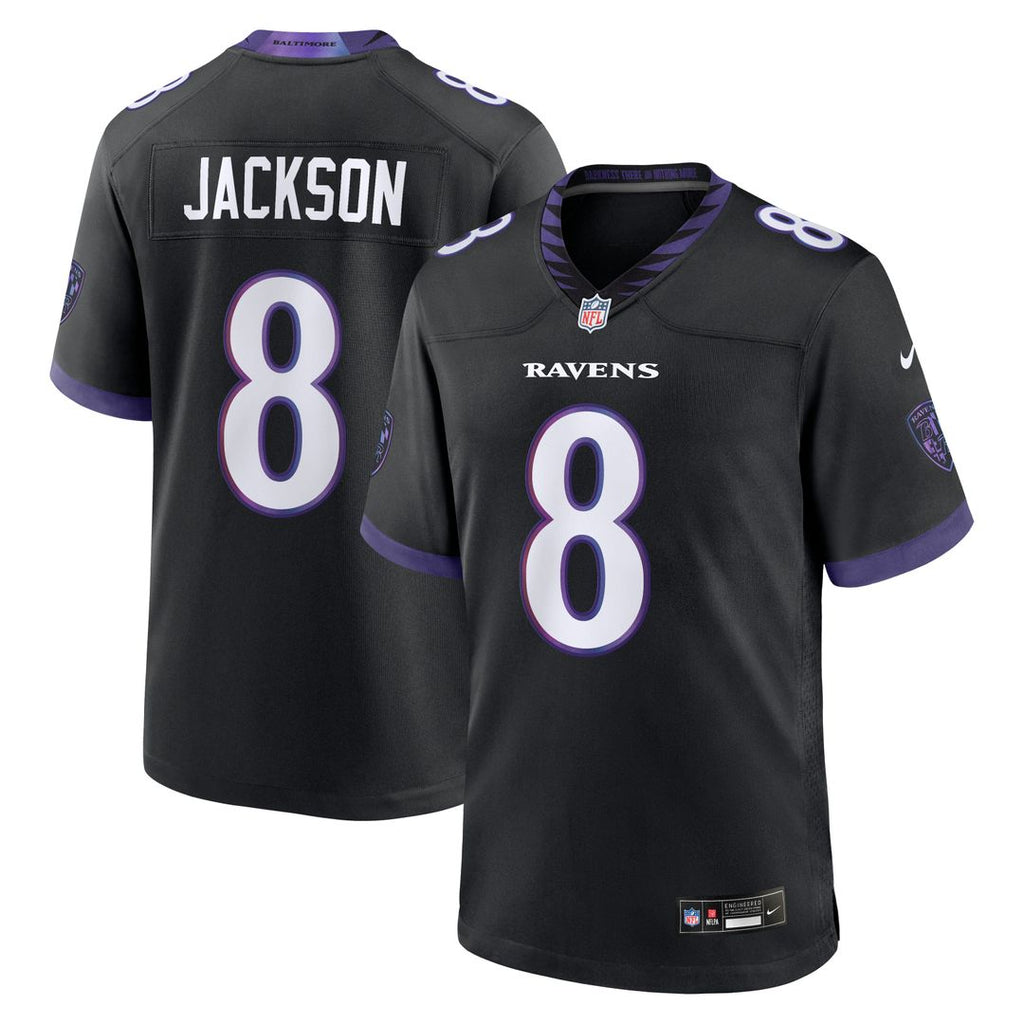 Men's Baltimore Ravens Lamar Jackson Purple Alternate