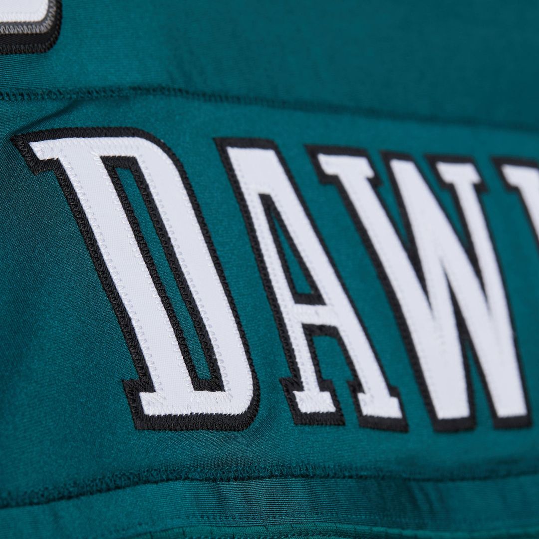 Men's Philadelphia Eagles 1996 Brian Dawkins White Authentic Throwback Retired Player Jersey