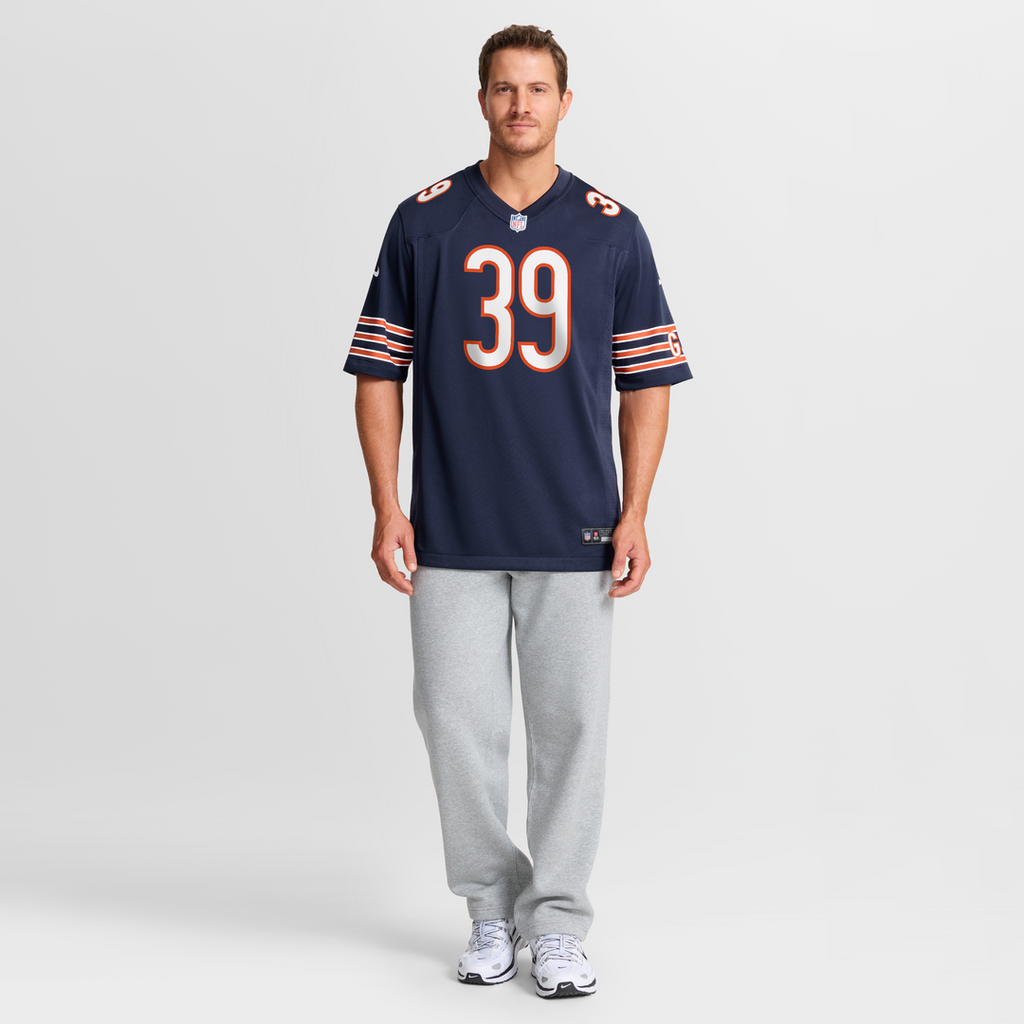 Men's Chicago Bears Josh Blackwell Navy Game Player Jersey