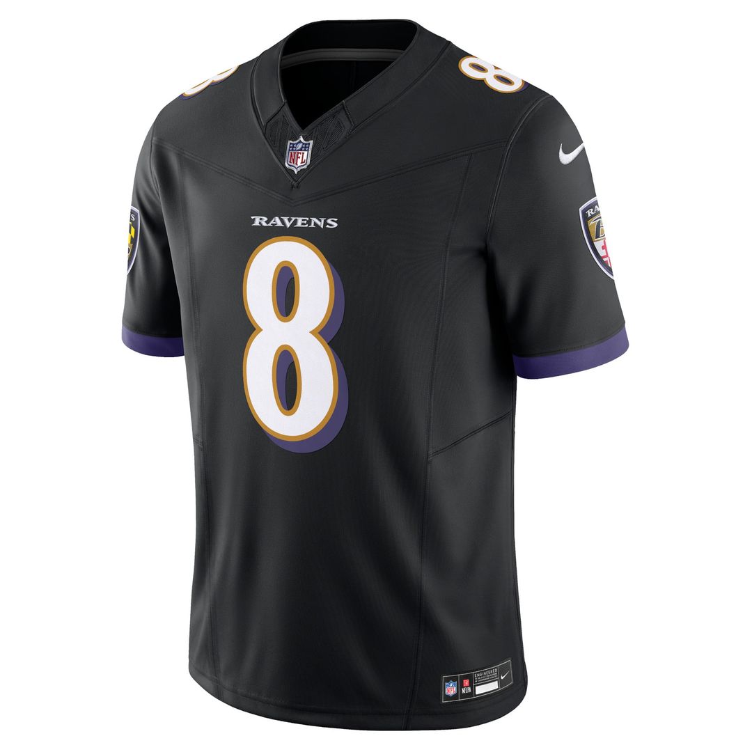 Men's Baltimore Ravens Lamar Jackson Black Vapor F.U.S.E.