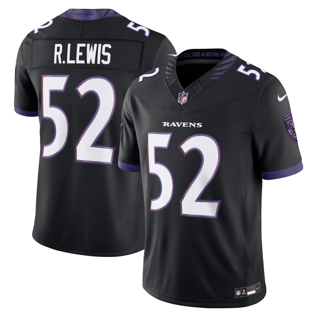 Men's Baltimore Ravens Ray Lewis Purple Vapor F.U.S.E. Stitched Retired